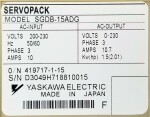 Yaskawa SGDB-15ADG